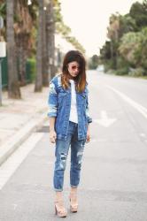 DENIM & LIGHT PINK