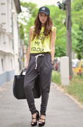 Jogging in heels?