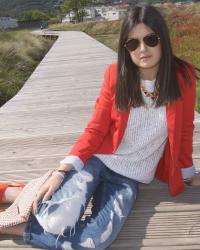 Orange Blazer