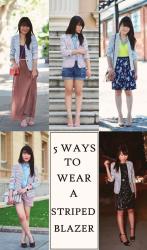 5 Ways To Wear A Striped Blazer