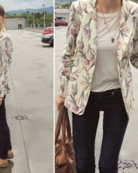 tulip blazer in outfit 