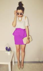 purple skirt