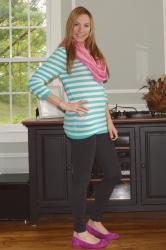 TURQUOISE AND PINK STRIPES