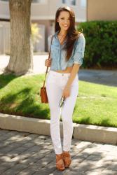 Chambray and White Denim