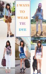 5 Ways To Wear Tie Dye