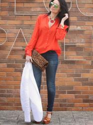 ORANGE BLOUSE