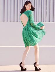 GREEN LACE DRESS!