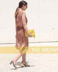 The brown dress