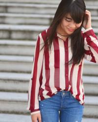 5 Ways To Wear A Prison Stripe Blouse :: ONE Casualite