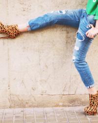 GREEN AND LEOPARD