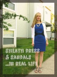 Sheath Dress & Sandals