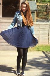 Denim and Pleats