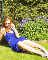 Blue maxi dress