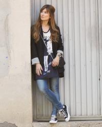 BLAZER, SKINNY JEANS AND CONVERSE ALL STAR