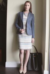 Neutral Stripes & Dr. Scholl's For Her High Heel Inserts