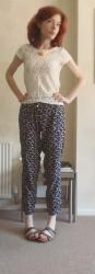 in which I try printed trousers