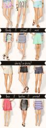 Sunday Shopping: Shorts vs. Skirts