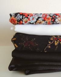 new in: fabrics and sewing-machine