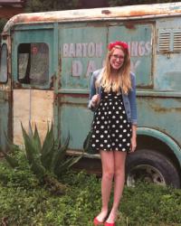 polka dots + flower crowns