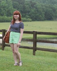 Stripes and Scalloped Shorts in Virginia & Tuesday Tunes
