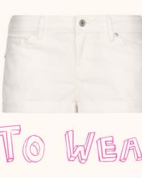 How To Wear It: White shorts