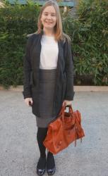 Trench, Skirt, Bal Work, Matches Fashion Reveal | Belted Jumper Over Printed Dress, MbMj Fran