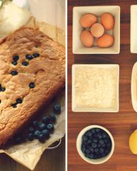 What Olivia Cooked: Lemon and Blueberry Traybake