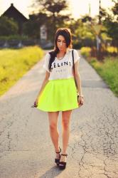 neon skirt