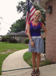 Summer (Mom) Style: Red, White & Blue