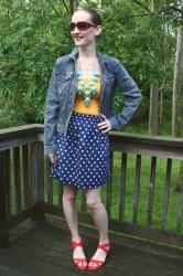 What I Wore: World’s Easiest Dress Restyle