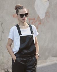 Leather overall