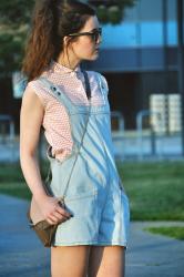 Short Denim Dungaree