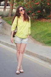 Neon blouse