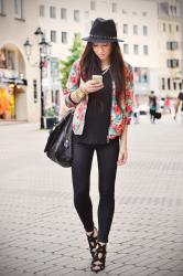 floral bomber jacket