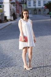 white summer dress