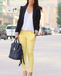 Yellow pants!