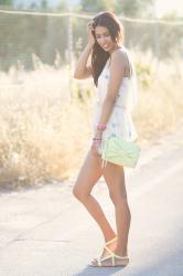 Romper with a touch of neon