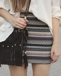 Striped skirt