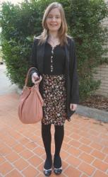 Lilac Tee, Jeans, Converse, RM MAC | Leona Edmiston Blanche Dress, Marc by Marc Jacobs Bag and Flats