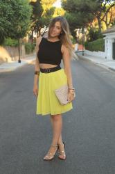 Black and yellow cropped