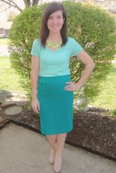 Green Pencil Skirt Remix