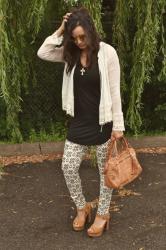 outfit: printed pants