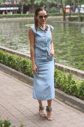 Denim dress!