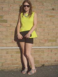 Neon Peplum + Weekend