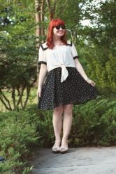 Sailor Top, Polka Dots, & Wayfarer Sunglasses