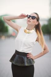 Studded Peplum 