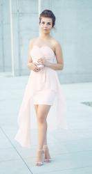 WEDDING OUTFIT PART. 5| NUDE CHIFFON DRESS| STYLIZACJA NA WESELE