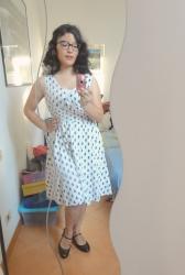 Double polka dot dress