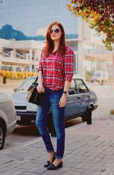 RED TARTAN SHIRT