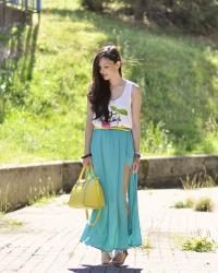 ...Turquoise Skirt...